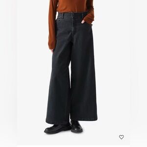 Anthropologie seventy + mochi Bay jeans in washed black. Size 24. NWT